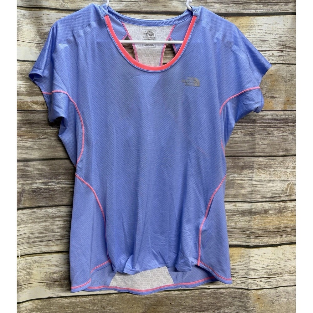 North Face Shirt Women's Large Workout Flight Series Flash Dry Running Blue